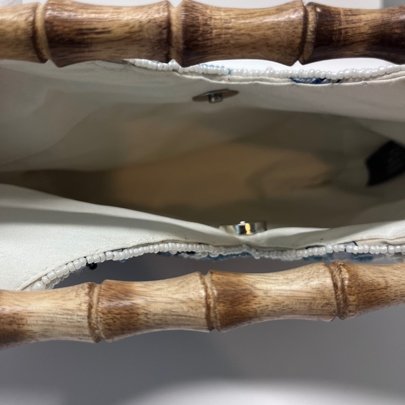 Blue Floral Beaded Bag NWT TikTok Instagram Viral - Picture 9 of 11